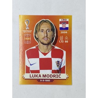 Luka Modric สติ๊กเกอร์สะสม ฟุตบอลโลก world cup 2022 Croatia ของสะสมทีมฟุตบอล โครเอเชีย