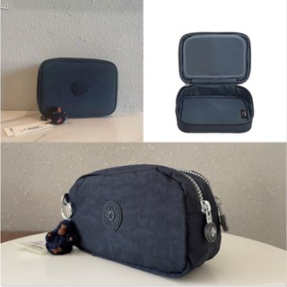 Kipling ใหม่ กระเป๋าดินสอ ปากกา ดินสอ ขนาดใหญ่ จุของได้เยอะ มีซิปคู่ 100 ชิ้น ต่อชุด K2118