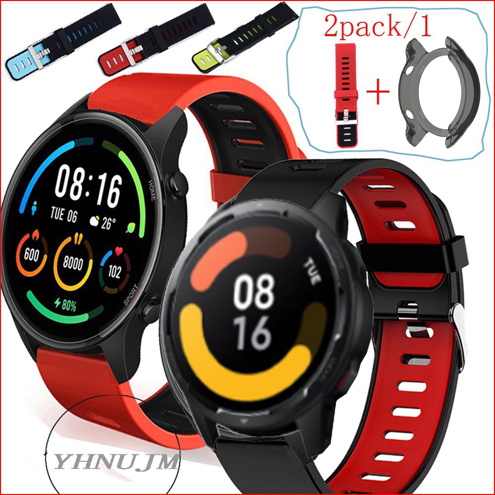 ภาพหน้าปกสินค้าสายนาฬิกาข้อมืออัจฉริยะ + เคสหน้าปัดนาฬิกาข้อมือ แบบซิลิโคน TPU สำหรับ Xiaomi Mi Watch GPS Mi Watch 2020 เคส xiaomi MI watch S1 active case TPU