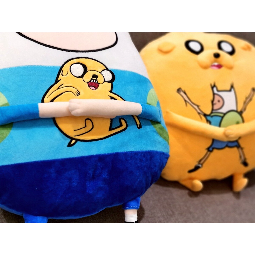 หมอนตุ๊กตานุ่ม-รูปการ์ตูน-adventure-time-finn-jake-kawaii-wygz