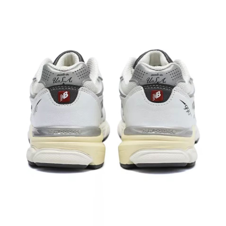 100-authentic-new-balance-990-v3-taddy-made-white-sports-shoesรองเท้าผ้าใบแฟชั่น