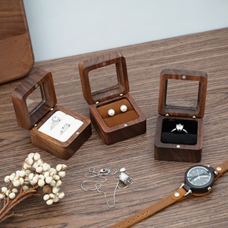 Casegrace กล่องไม้ สําหรับใส่เครื่องประดับ แหวน ของขวัญวันหมั้น
