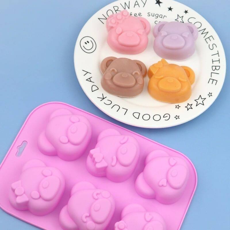 ซิลิโคน-หมี-bear-silicone-ซิลิโคนทำขนม-ทำเค้ก-แม่พิมพ์ทำขนม-วุ้น-รูปหมี