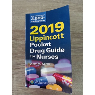 9781975107840 2019 LIPPINCOTT POCKET DRUG GUIDE FOR NURSES ** (ราคาพิเศษ)