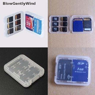 Blowgentlywind กล่องเก็บการ์ดหน่วยความจํา Micro SD TF SDHC MSPD 8 ช่อง