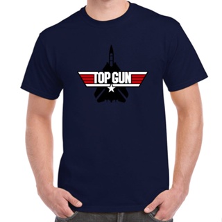 【Plus Size】 Top Gun Retro Logo Tom Cruise Val Kilmer Navy T-shirt GS_07
