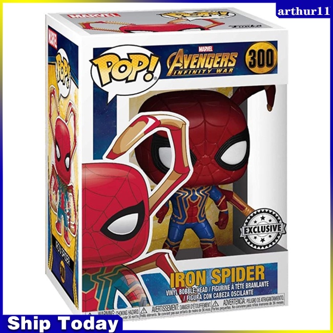 ตุ๊กตาฟิกเกอร์-อนิเมะ-arthur-funko-pop-avengers-spider-man-ของเล่นสะสม-สําหรับแฟนคลับ