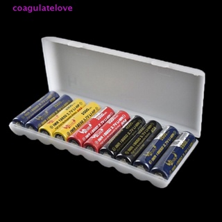 Coagulatelove กล่องเคสพลาสติก แบบพกพา สําหรับ 18650 [ขายดี] 10 ชิ้น