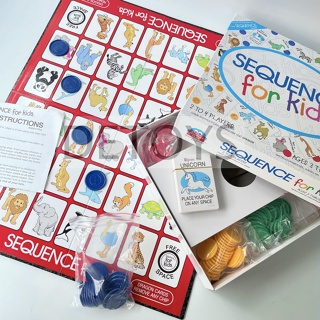 (พร้อมส่ง) Sequence for kids Board Game เกมบิงโกคำศัพท์ บอร์ดเกม พัฒนาทักษะทางภาษา Game Bingo
