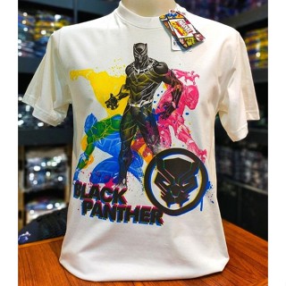 เสื้อยืดMarvel_ลิขสิทธิ์แท้ลายBlackPanther.สีขาว(mvx-104)_01