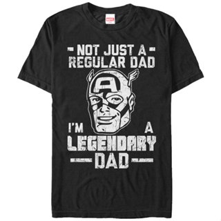 Legendary Dad Captain America T-Shirt เสื้อยืดน่ารักๆ เสื้อโอเวอร์ไซ_11