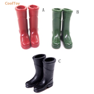 Cooltoy รองเท้าบูทยาง กันฝน ขนาดเล็ก สําหรับตกแต่งบ้านตุ๊กตา 1/12 ขายดี