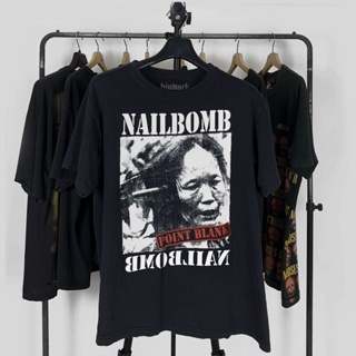 เสื้อยืดแขนสั้น เสื้อยืด ลาย Nailbomb | เสื้อยืด พิมพ์ลาย Nsa PREMIUM RAP BOOTLEG VINTROCK METAL BAND BIG SIZE ขนาดใหญ่