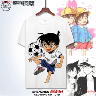 เสื้อยืดลำลองรับซื้อเสื้อผ้าคุณภาพราคาถูกเสื้อยืดผู้ชายและผู้หญิง Detective Conan Kaito Kidd Kudo Shinichi Anime Periphe