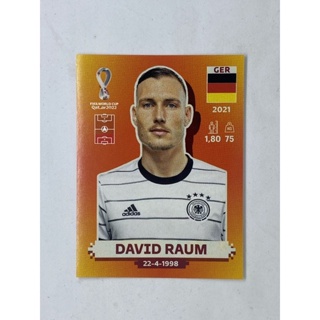 David Raum สติ๊กเกอร์สะสม ฟุตบอลโลก world cup 2022 Germany ของสะสมทีมฟุตบอล เยอรมัน เยอรมนี