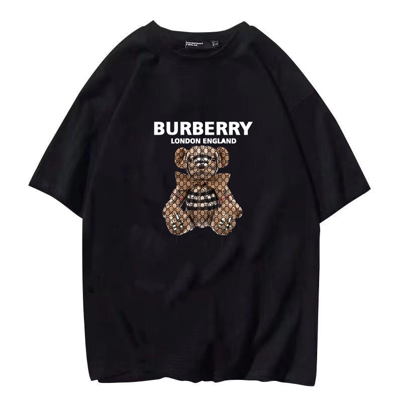 seasum-ready-stock-korean-style-cute-burberry-bear-printed-unisex-graphic-short-sleeve-t-shirt-01