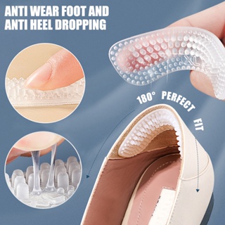 สติกเกอร์ซิลิโคน 4 มิติ ป้องกันเท้า ที่มองไม่เห็น ป้องกันรองเท้าส้นสูง สําหรับผู้หญิง