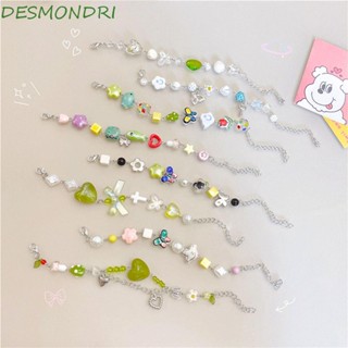 Desmondri สร้อยข้อมือผู้หญิง น่ารัก หน้ายิ้ม หัวใจ แก้วคริสตัล เด็กผู้หญิง มิตรภาพ สร้อยข้อมือเด็ก กําไลข้อมือโซ่
