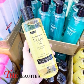 🔥🔥🔥  ️️  Neutrogena Body Oil Light Sesame Formula 250ml. ออยล์ บำรุงผิวกาย นูโทรจีน่า บอดี้ออย