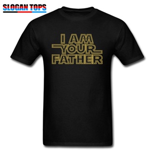 Men T Shirt I Am Your Father Hipster T-Shirt Star Wars Letter Black Tshirt Punk Moto Biker Funky_01
