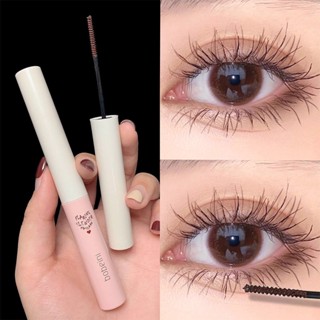 Bobeini Small Brush Mascara Maskara Waterproof Sweatproof Curling Lengthening Long-wearing Mascara Easy To Use Eye Makeup