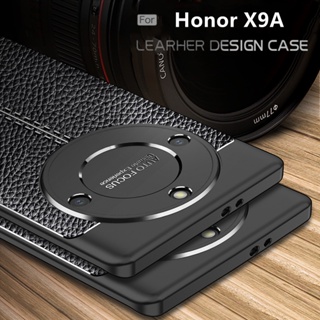 เคสโทรศัพท์มือถือหนัง Pu ผสมซิลิโคน TPU แบบนิ่ม บางพิเศษ สําหรับ Huawei Honor X9A 2023 X9A 5G X9 A X9A