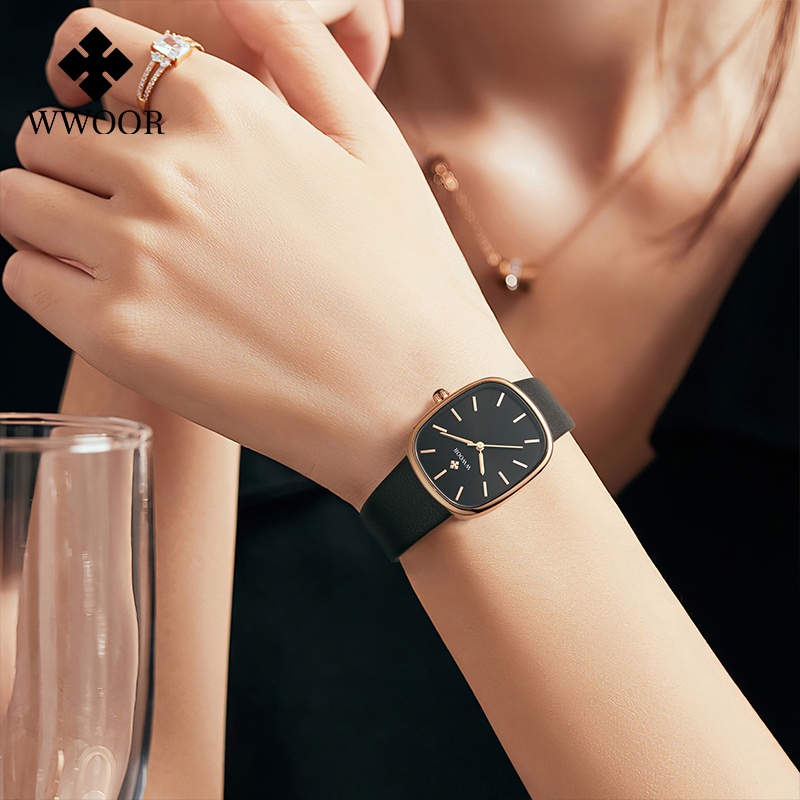 ภาพหน้าปกสินค้าWwoor นาฬิกาข้อมือควอตซ์แฟชั่น กันน้ํา หรูหรา สําหรับสตรี -8881 จากร้าน wwoor.th บน Shopee