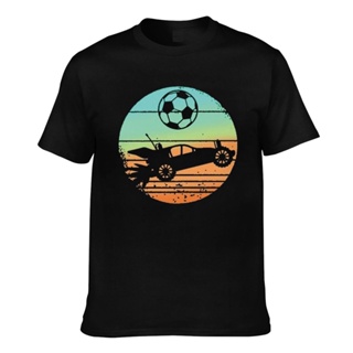 Rocket Rc Soccer Car League Gamer Mens Cotton T-Shirts_01