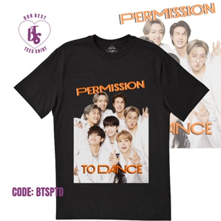 🌟​พร้อมส่ง​🌟 BTS Bangtan KPOP Shirt Inspired Permission to Dance Black Graphic T-shirt Korean Shirt Tee Unisex