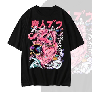 Dragon Ball Demon Buu Printed T-Shirt (M-3XL) 180g Cotton Round Neck  Original Anime TShirt_04