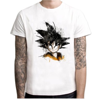 เสื้อตราหานคู่ มังงะดราก้อนบอลเสื้อยืดซูเปอร์ไซย่าดราก้อนบอล Z Dbz Son Goku Tshirt อนิเมะญี่ปุ่น เสื้อยืด Vegeta เส_04