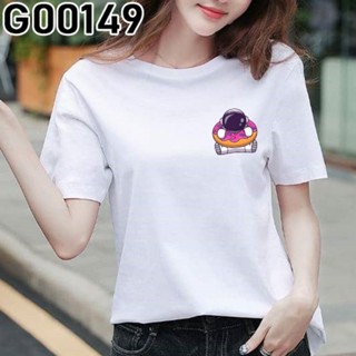 เสื้อยืด PROMOSI HEBAT STOK BERSEDIA G00149 ANGKASAWAN NASA SPACEMAN ASTRONAUT PUTIH BAJU COMEL BESAR MERAH_23