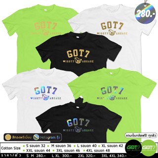 แฟชั่นคลาสสิก[✨ ใหม่] เสื้อ #GOT7   สีเขียวพิเศษ สกรีนโฮโลแกรม / ทองพรีเมี่ยม_05