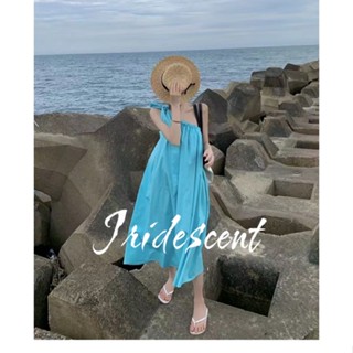 Iridescent เดรส ชุดเดรสผู้หญิง ชุด เวอร์ชั่นเกาหลี เวลาว่าง แฟชั่น 2023ใหม่ 011709