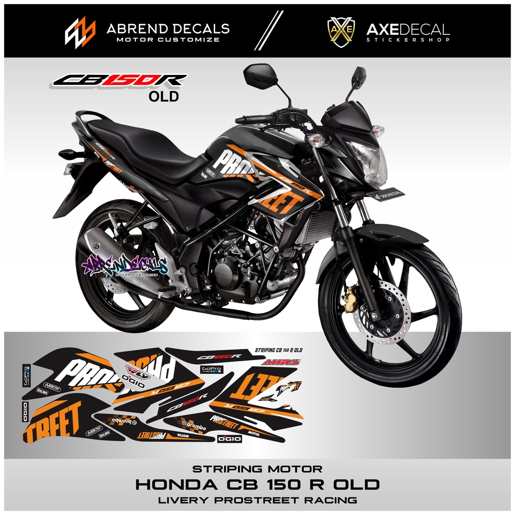 แถบสติกเกอร์รถจักรยานยนต์-honda-cb-150-r-old-prostreet-racing-sticker-cb-150-lama