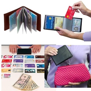 New Unisex Wonder Wallet Amazing Slim RFID Wallets As Seen on TV Black Leather 24Cards Birthday Gifts