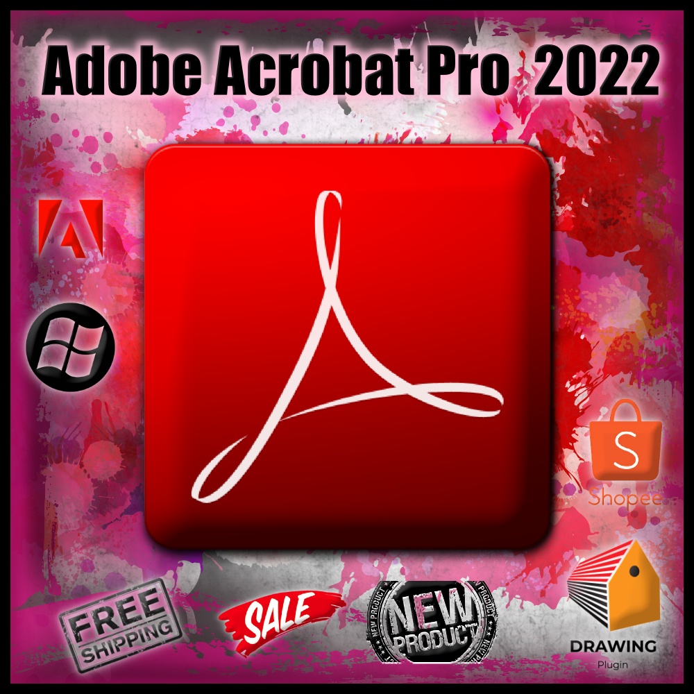 ภาพหน้าปกสินค้าโปรแกรม อ่าน แก้ไข แปลงไฟล์ PDF ครบวงจร  แอโครแบต Ac 2022 เวอร์ชัน v2022.003.20282 Acrobat Pro DC จากร้าน drawing_plugin บน Shopee
