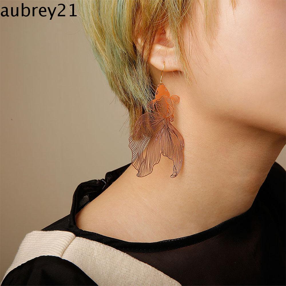 aubrey1-ต่างหู-รูปปลาทอง-สไตล์จีนวินเทจ