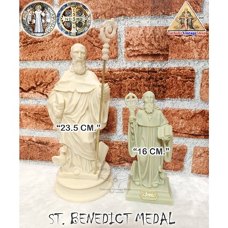 รูปปั้น นักบุญเบเนดิก St.Benedict  คาทอลิก คริสต์ Catholic Statue Figurine religion Sant