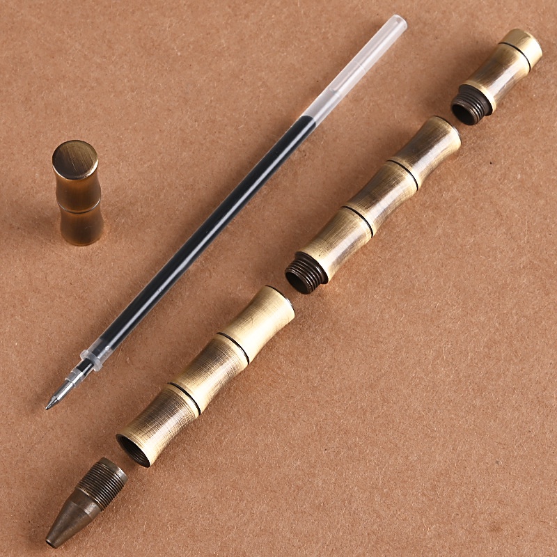 cnedc-vintage-handmade-brass-pen-bamboo-knot-pen-business-signature-pen-gel-pen