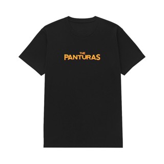 เสื้อยืด ลายวงร็อคเกอร์สตาร์ The Panturas Title สีดํา