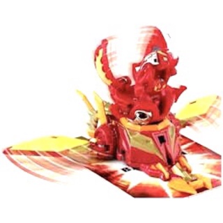 Bakugan Pyrus Lumino Dragonoid (custom painted) &amp; Pyrus Jakalier Mobile Assault #บาคุกัน