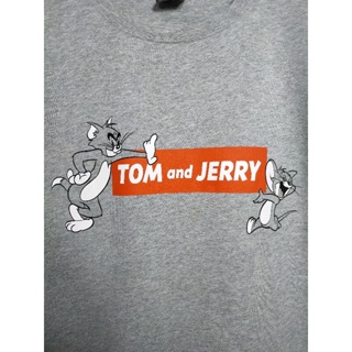 เสื้อยืด มือสอง ลายการ์ตูน Tom and Jerry อก 42 ยาว 28