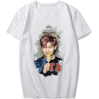 Kpop BTS T-shirt Tops Short Sleeve Round Neck Tees_03