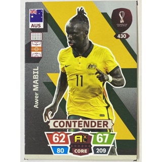 การ์ดนักฟุตบอล Awer Mabil ฟุตบอลโลก world cup 2022 การ์ดสะสม Australia การ์ดนักเตะ ออสเตรเลีย