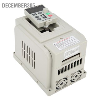 December305 ตัวควบคุมความเร็ว VFD ไดรฟ์ความถี่ตัวแปร 220VAC สำหรับมอเตอร์ AC 1.5kW เฟสเดียว