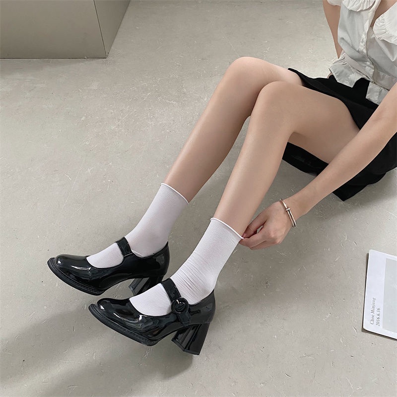 ส่งจากไทย-รองเท้าหนังเล็ก-ๆ-ของ-mary-zhen-retro-zhen-มีความหนารอบ-ๆ-ส้นหนารองเท้าส้นสูงรองเท้าส้นสูงของผู้หญิง