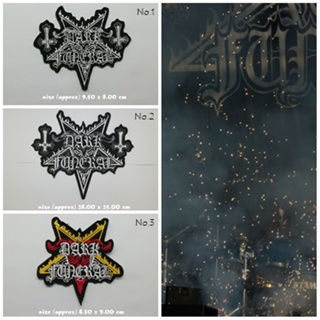 ตัวรีดติดเสื้อ งานปัก ตกแต่งเสื้อผ้า แจ๊คเก็ต Dark Funeral Embroidered Iron on Patch  DIY