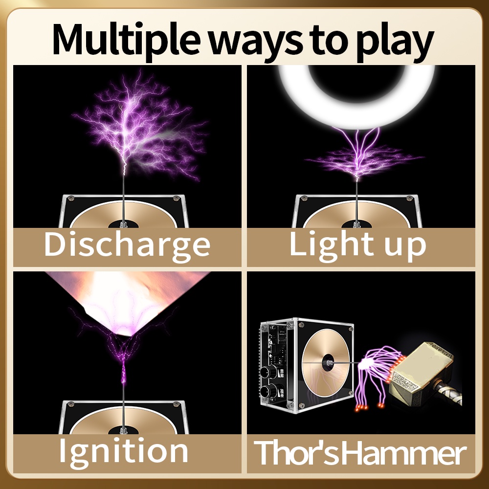 music-tesla-coil-เครื่องมือทดลองทางวิทยาศาสตร์-ฝ่ามือ-แบบสัมผัส-เชื่อมต่อโทรศัพท์มือถือ