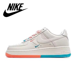 ของแท้อย่างเป็นทางการ Nike Air force 1 รองเท้าผ้าใบผู้ชายและผู้หญิง